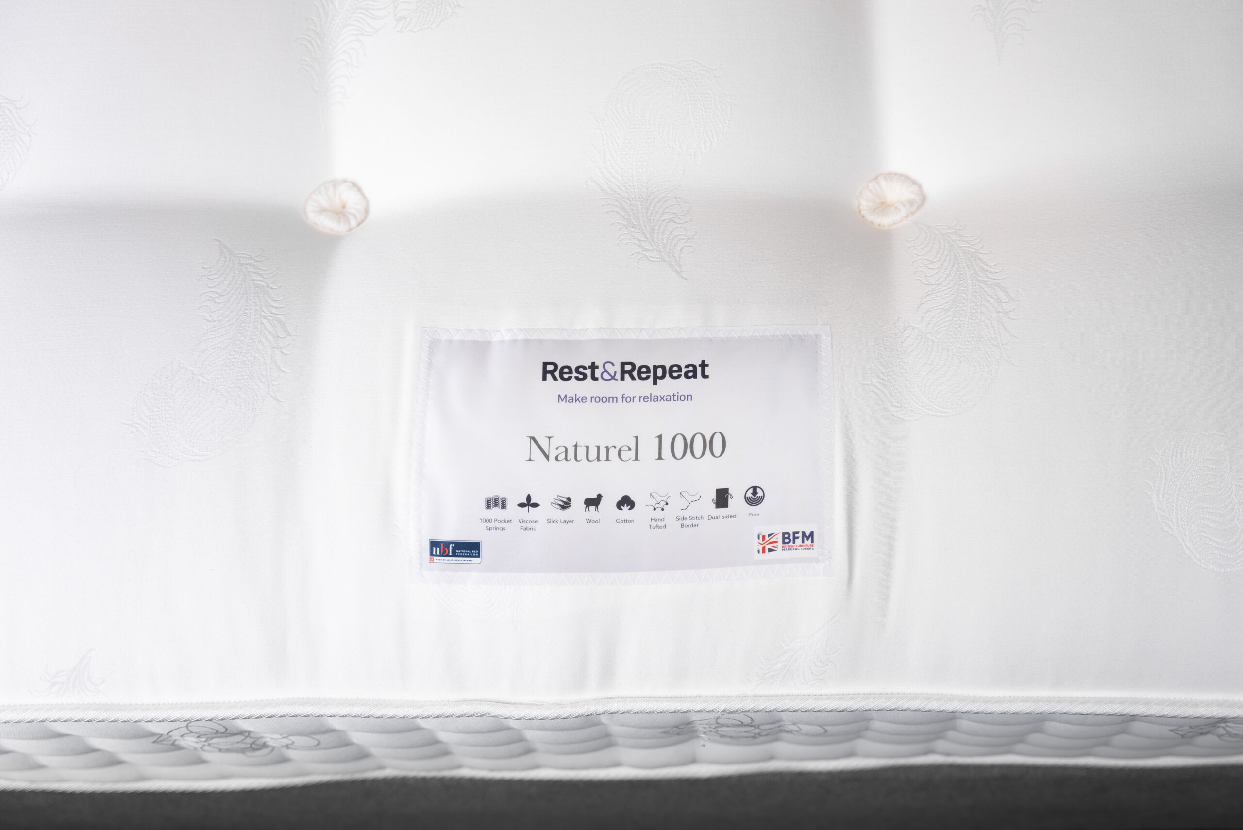 Naturel 1000 Divan Base and Mattress - Image 4